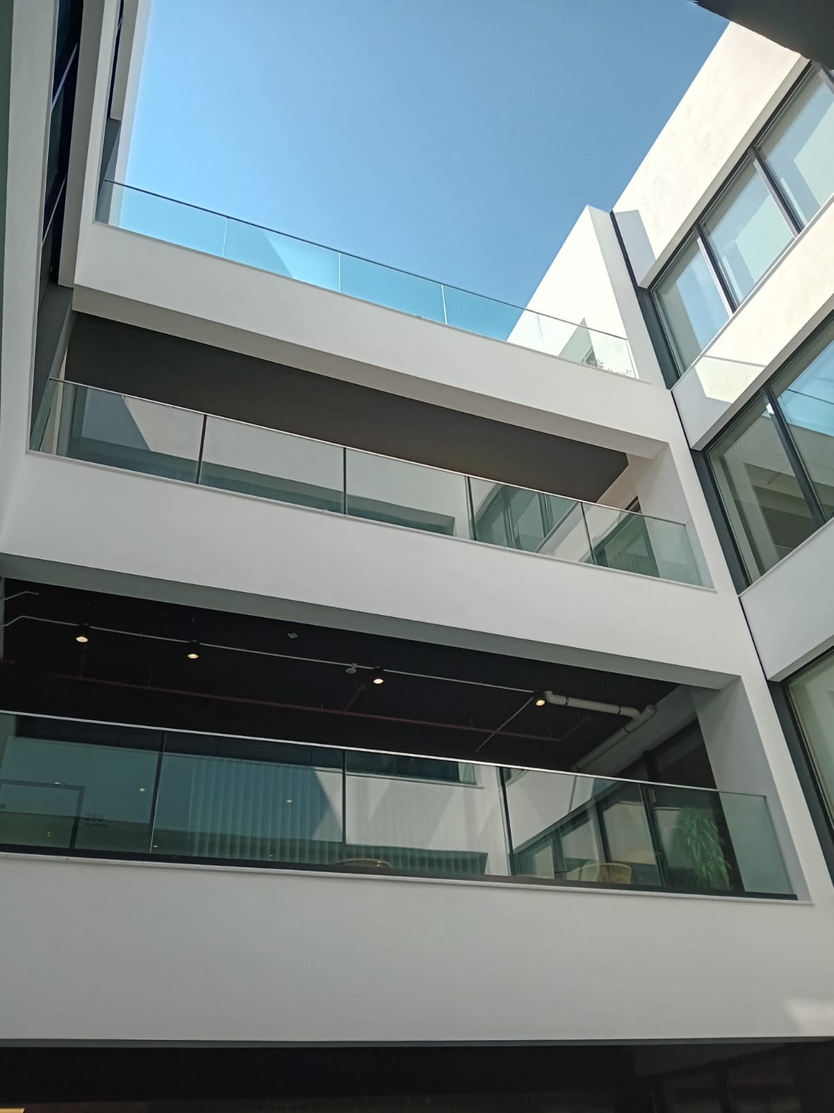 Balconies of a condominium block